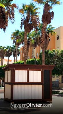 Kiosco de madera para parque