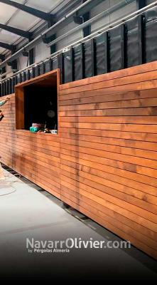 Construccion modular con fachada venfilada