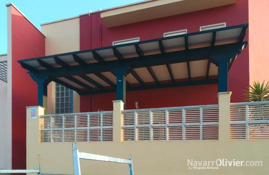 Pergola de madera a medida en Almería
