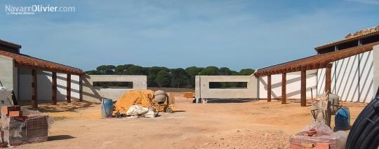 Construcción de cuadra Léa Vicens, Hinojos, Doñana, Huelva