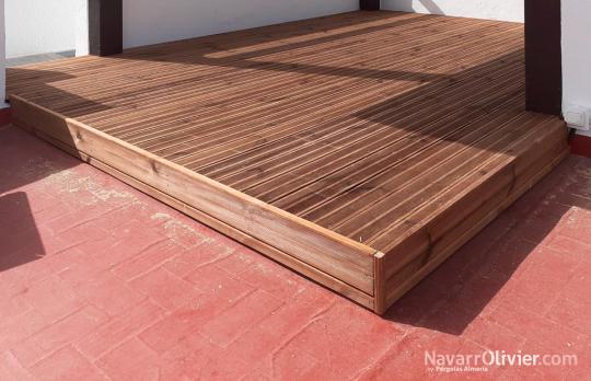 Deck de madera tratada en autoclave