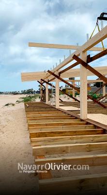 Construcción de chiringuito de madera de 150 m² en Chiclana