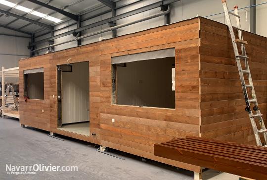 Casa modular de madera transportable
