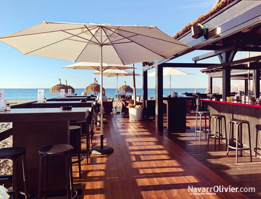 Terraza de restaurante de playa Hoyo 19, Motril