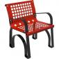 Sillón metálico con apoya-brazos