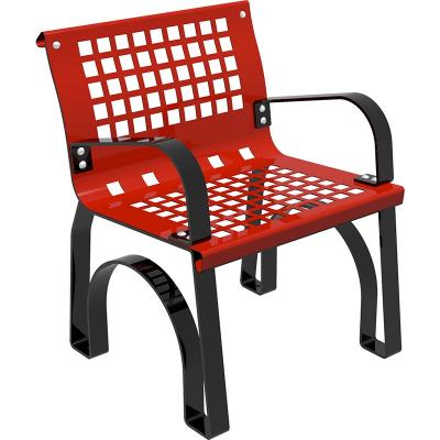 Sillón metálico con apoya-brazos