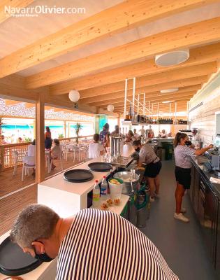 Chiringuito Albarroza construcción estructural en madera pilotado