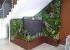 fuente y jardin