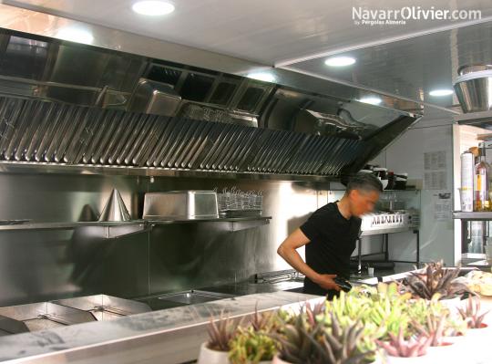 Cocina modular equipada para chiringuito de playa