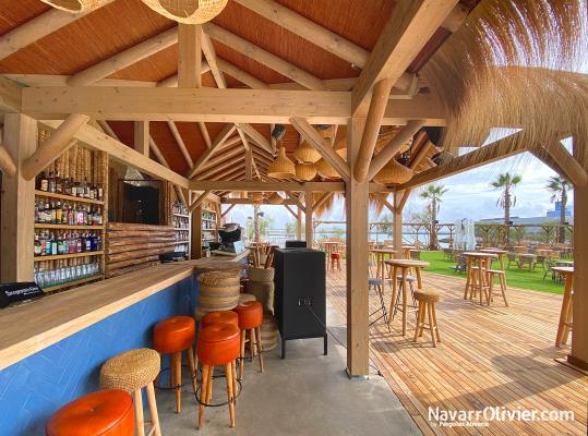 Margarita beach club chiringuito de madera
