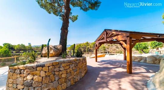 Pérgola de madera estilo tradicional en Relleu Alicante