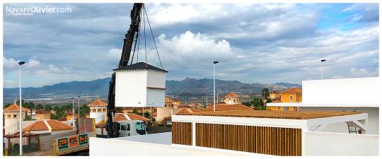 Montaje de chiringuito para vivienda unifamiliar