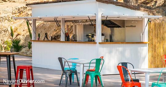 Chiringuito modular para terraza en hotel rural, Alicante