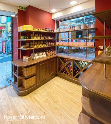 Carpintería a medida para ltienda de vinos y delicatessen