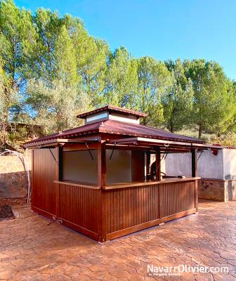 Chiringuito de madera de 20 m² desmontable