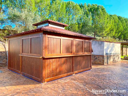 Kiosco de madera para Área recreativa en Fuenlabrada de los Montes