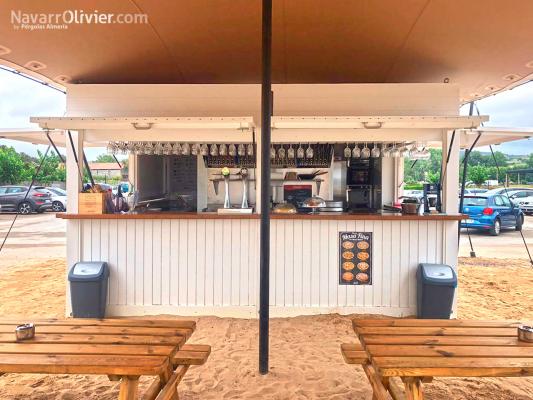 Quiosco de madera modular para playa Ajo