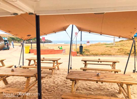 Terraza de chiringuito modular en Santander
