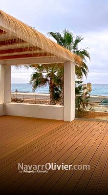 deck de madera sintéfica en Mojácar