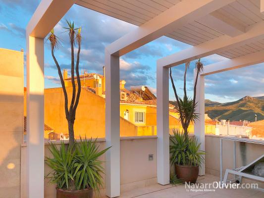 Pérgola de diseño para atico en Macael, Almeria