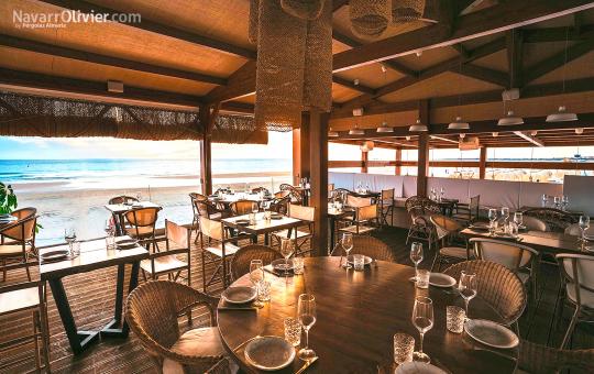 Restaurante de playa pilotado en Cádiz