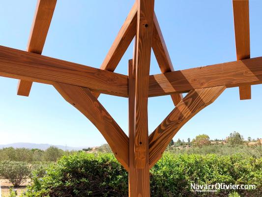 Estructura de madera douglas carpintería tradicional by NavarrOlivier