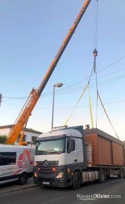Montaje de construcción modular de 27 m²