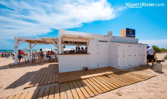Chiringuito Modular de madera Mod Castelldefels con Almacén