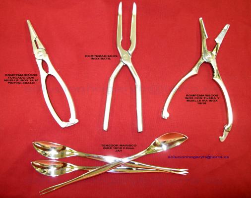 PINZAS Y TENEDOR DE MARISCO