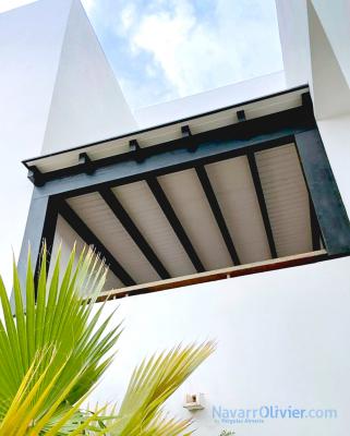 Pergola de madera para casa en la playa