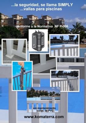 Puerta de piscina Equipada completa con Bisagras TruClose y Cerradura Top Pull para niños