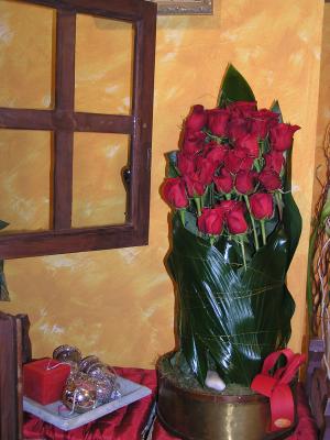 centro de rosas