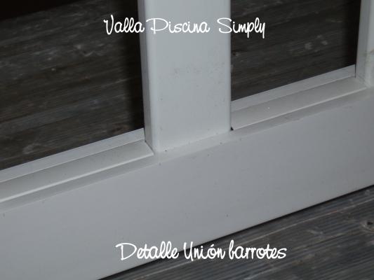 Detalle unión barrotes
