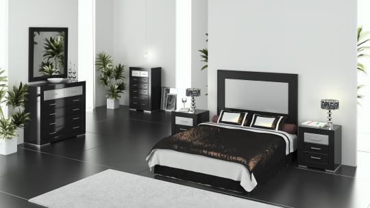 DORMITORIO Nº1 NEGRO PLATA