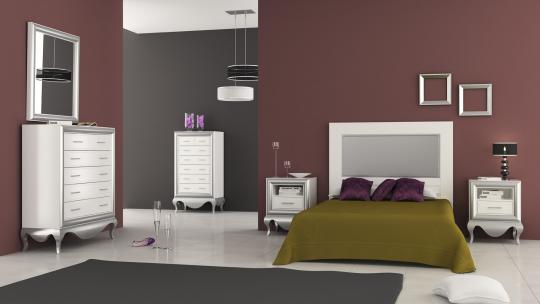 DORMITORIO Nº3 BLANCO PLATA