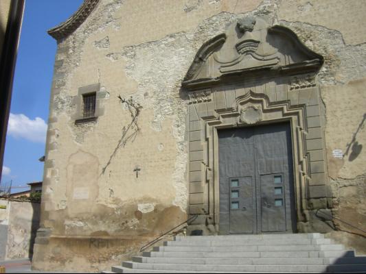 Humedades capilaridad fachada Iglesia _ Antes