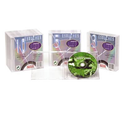Caja CD/DVD Pack 3 / 5 / 10 para 1 CD/DVD