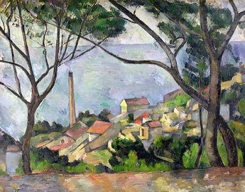 El mar en L´Estaque, de Cezanne (VER PRECIOS en www.artisangallery.es)