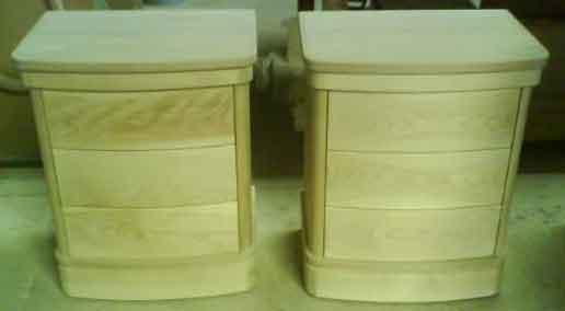 Mesistas de cerezo en proceso de fabricación