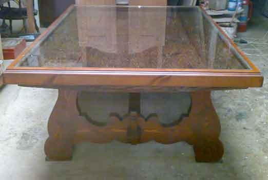 Trillo restaurado convertido en mesa