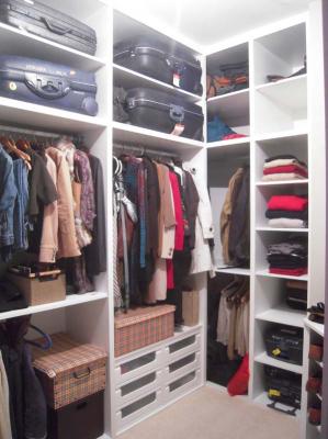 vestidor modular en color blanco