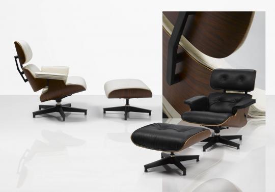 Sillón Relax con ottomán Eames piel 82% de descuento! EUR