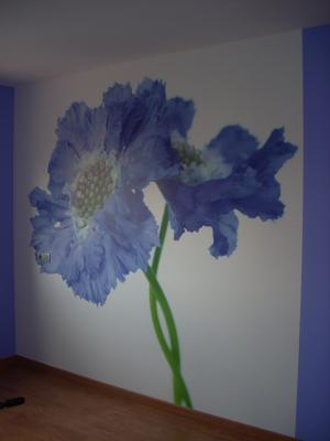 COLOCACION DE MURAL, EN DORMITORIO