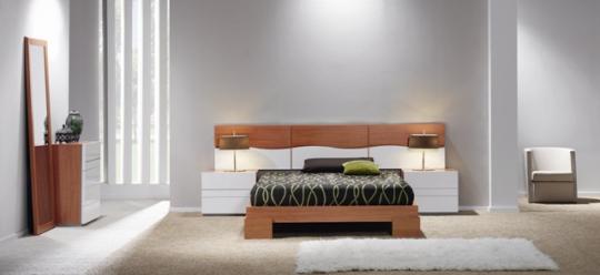 Dormitorio Moderno Nogal/Bl