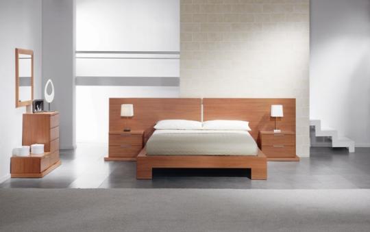 Dormitorio Moderno Nogal