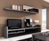 Modular Moderno Ceniza/Negro