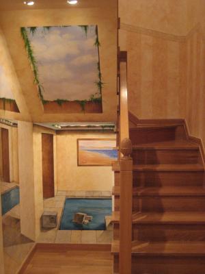 TRANPANTOJO EN HUECO DE ESCALERA