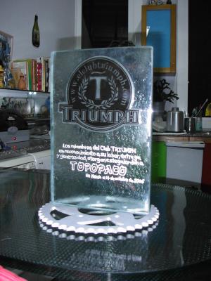 trofeo vidrio