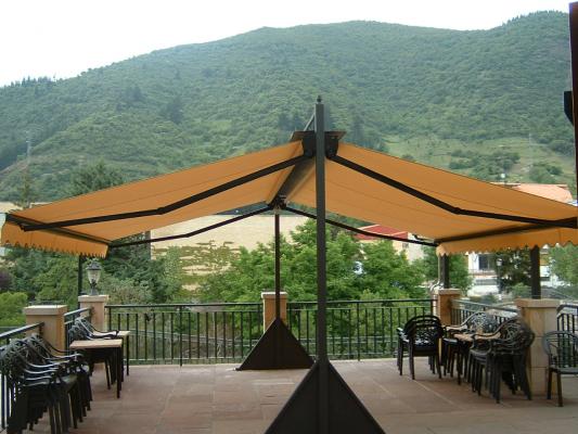 toldo articulado co porteria