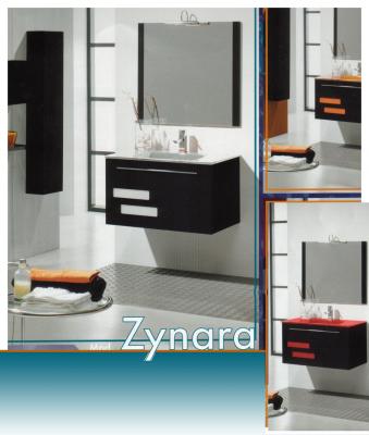 Muebles + espejo + encimera cristal + foco 